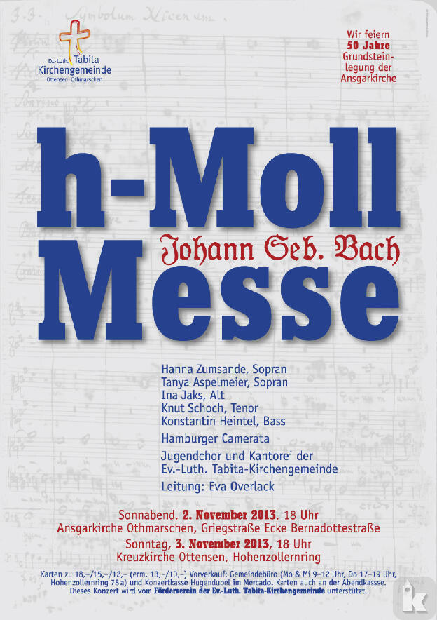 Plakat H-Moll-Messe